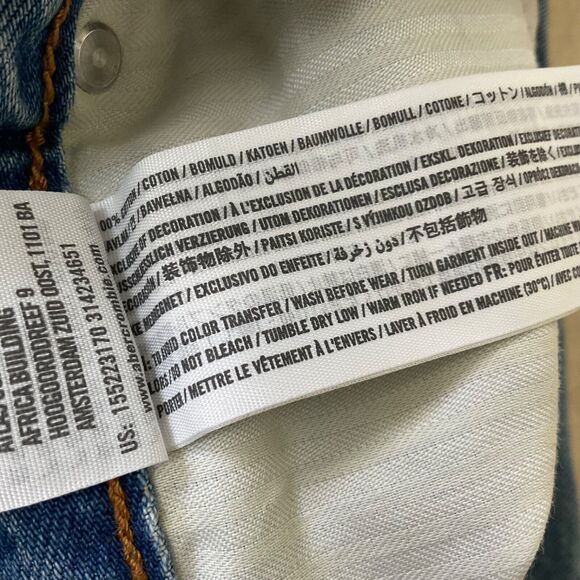 Abercrombie Annie Jeans Womens 2/26 distressed Girlfriend High Rise Side stripe - Picture 11 of 13